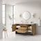 James Martin Vanities Hudson 60in Single Vanity, Light Natural Oak w/ 3 CM Arctic Fall Top 435-V60S-LNO-3AF - alternate 5